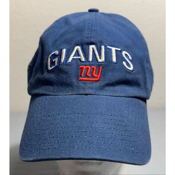 New York Giants Mens Hat Strap Blue White Logo Football NFL Cap Sports Dad - Picture 2 of 8
